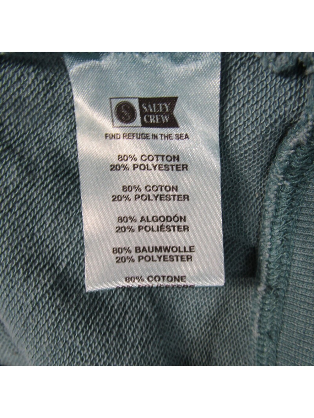 NWT Salty Crew Even Keel Vintage Fleece Hoodie Men's M Hydro - Picture 4 of 8